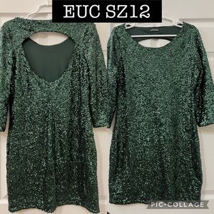 Emerald Green Cocktail/HOCO/Holiday dress